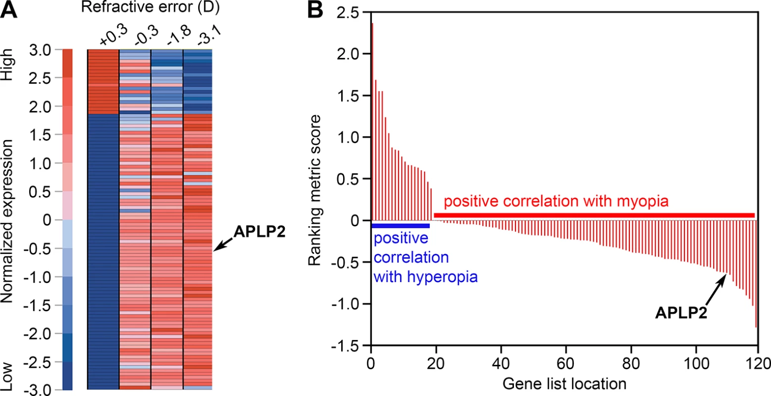 <i>APLP2</i> expression is associated with myopic phenotype in the monkey model of myopia.