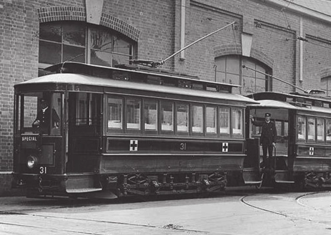 Sanitní tramvaj, Sidney (Publikováno se svolením State Records Authority of New South Wales)