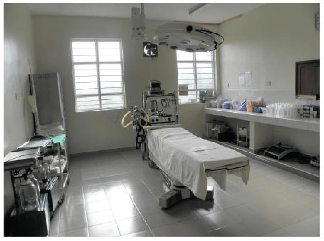 Aseptický operační sál je chloubou nemocnice