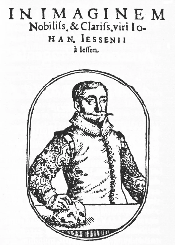Jesseniův portrét, uvádějící popisnou část knihy
