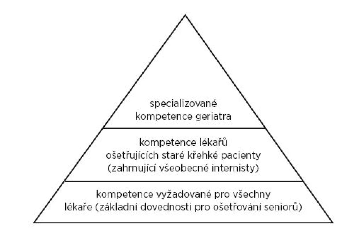Pyramida kompetencí péče o geriatrické pacienty