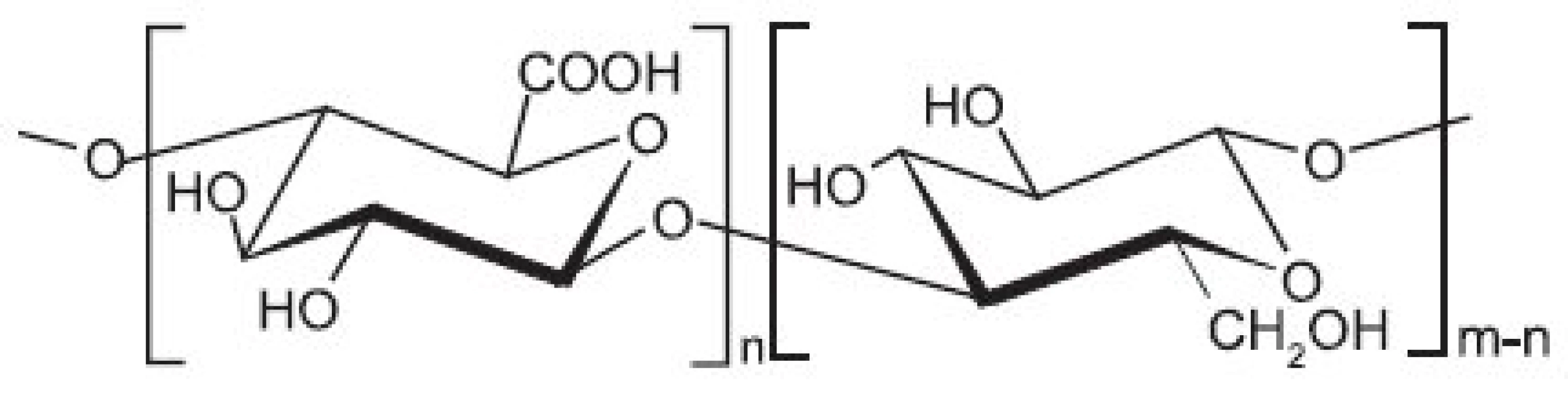 Strukturní vzorec oxycelulosy