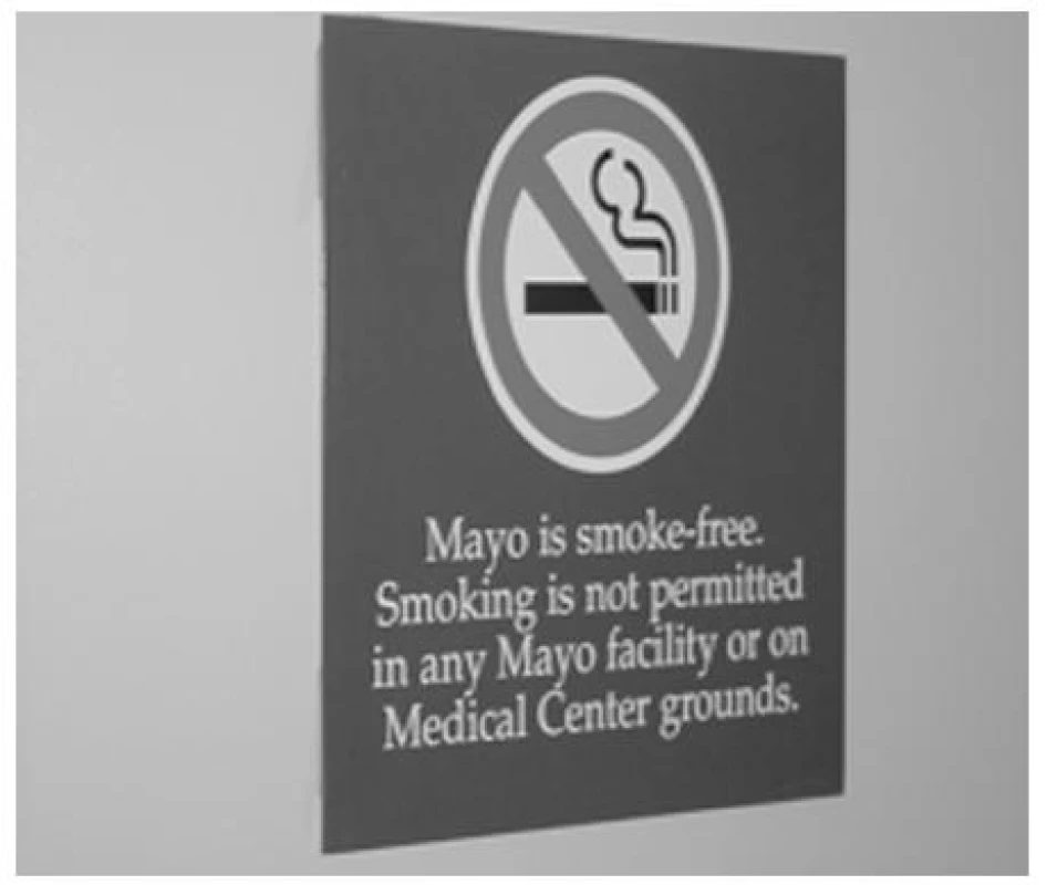 Zákaz kouření v areálu Mayo Clinic
