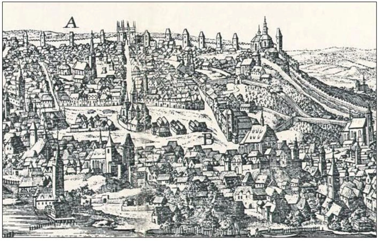 Dobytčí trh z rytiny ze 17. století