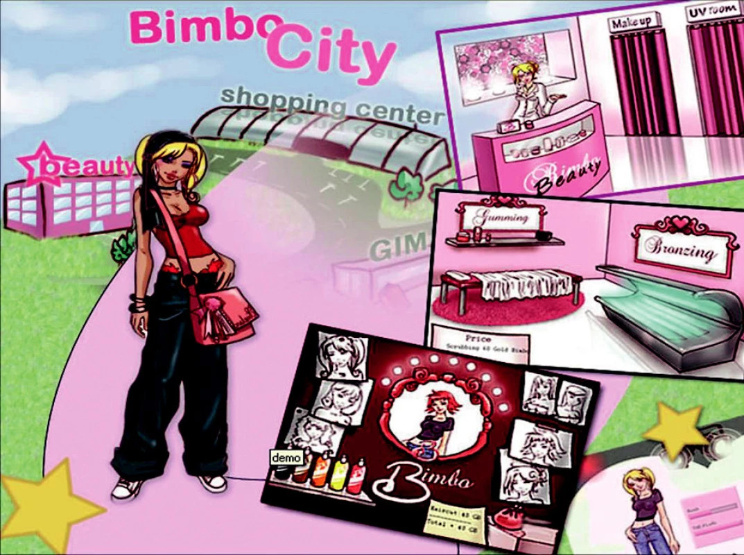 Ukázka z internetové hry Miss Bimbo.