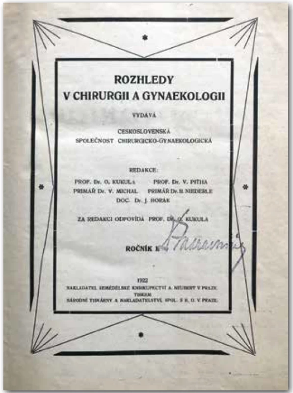 Titulní strana prvního vydání v roce 1922