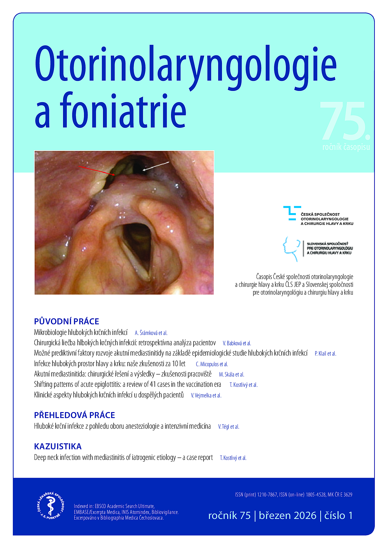Otorinolaryngologie a foniatrie